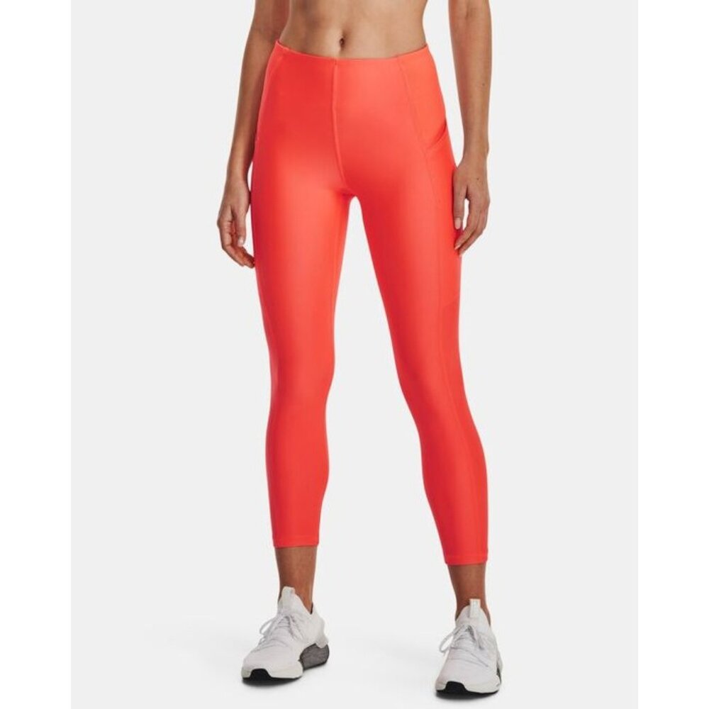 Under Armour Leggings XS Neon Orange-Pink Ankle Leggings Athletic Activewear Gym